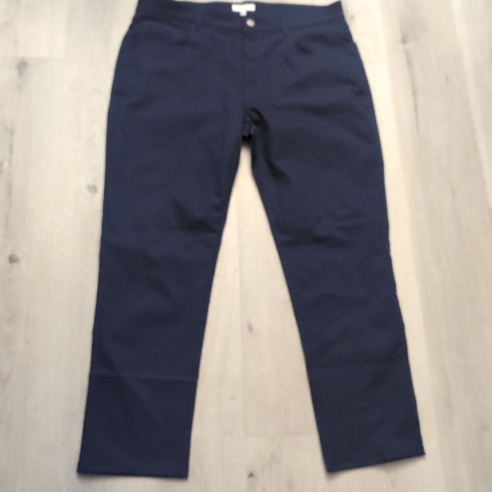 Peter Millar Eb66 Pants Mens 36 Navy Classic Fit Pocket Crown Symbol Peter EB66